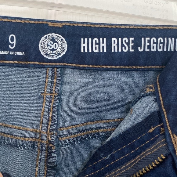 NWT! SO Ankle Jeggings/Skinny Jeans - Size 9 Juniors - Super Stretch High Rise - Picture 4 of 6